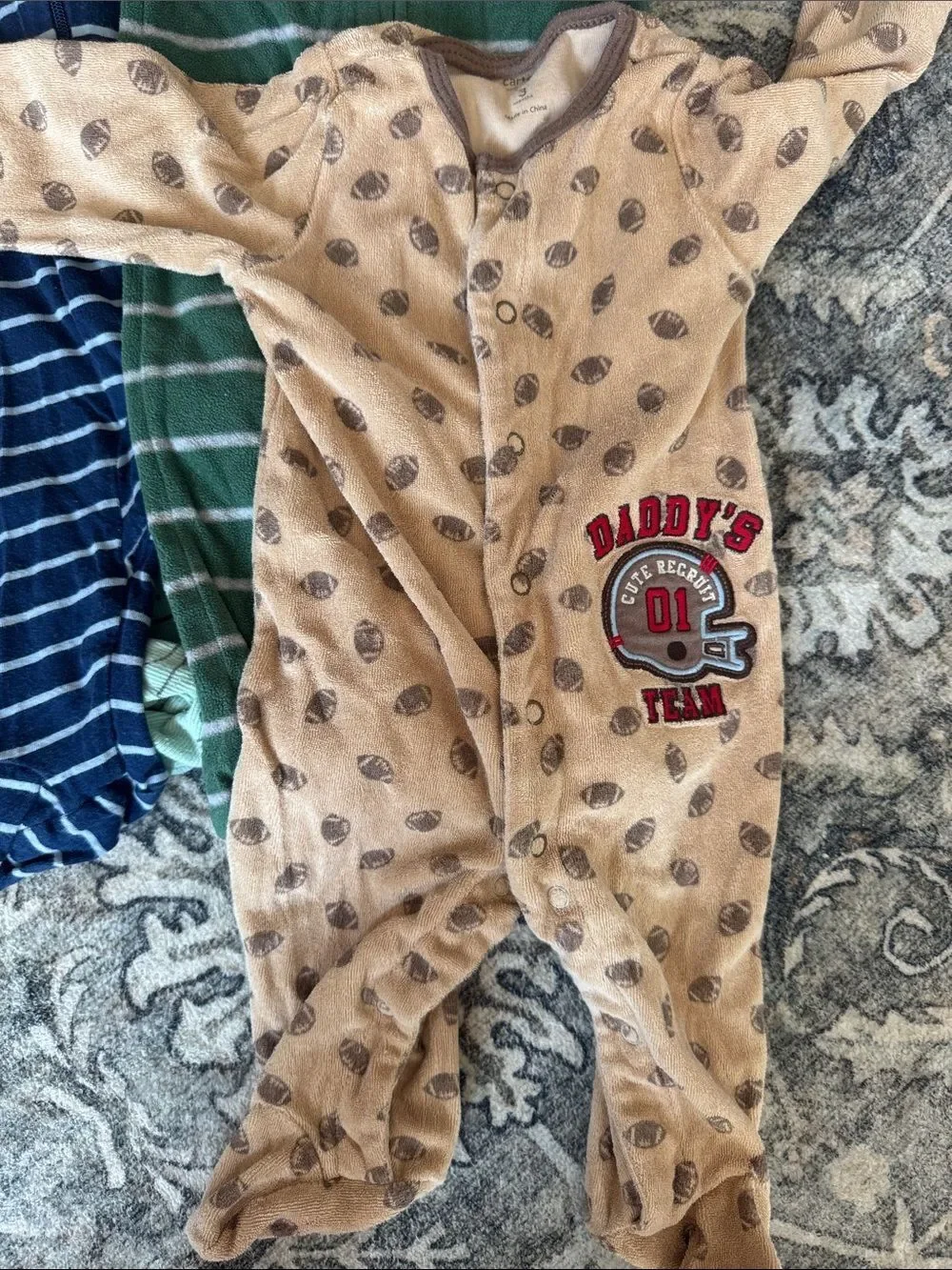 Bundle of 12 Baby Footed PJs